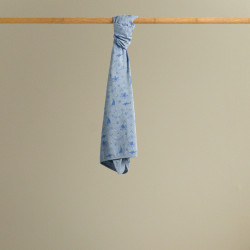 Merino/Organic Cotton Swaddle/Blanket - Glacier Sail Away