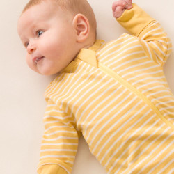 Merino/Organic Cotton PJ Suit - Buttercup