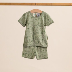 Merino/Organic Cotton Summer Pyjamas - Flax Zealandia
