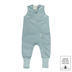 3-Seasons Merino/Organic Cotton Sleeping Suit - Tide Stars