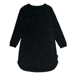Relax! Henley Long-Sleeve Nightie - Night Stars