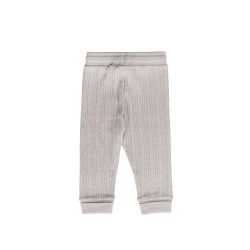 Organic Cotton/Merino Relaxed Pants - Pebble Marl