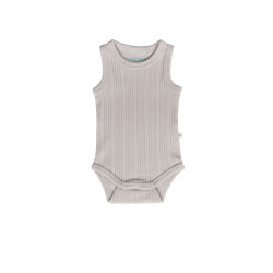 Organic Cotton/Merino Singletsuit - Pebble Marl