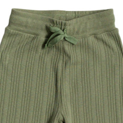 Organic Cotton/Merino Relaxed Pants - Flax Marl