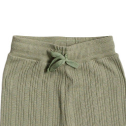 Organic Cotton/Merino Relaxed Pants - Flax Marl