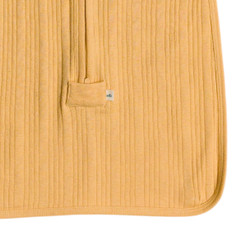 Organic Cotton/Merino Fitted Zip Swaddle - Buttercup Marl