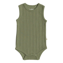 Organic Cotton/Merino Singletsuit - Flax Marl