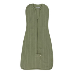 Organic Cotton/Merino Fitted Zip Swaddle - Flax Marl