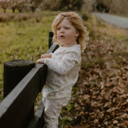 Merino/Organic Cotton Winter Pyjamas - Farmyard