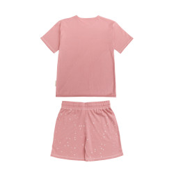 Merino/Organic Cotton Relaxed Summer Pyjamas - Dusk Stars