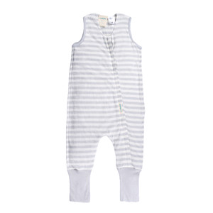 3-Seasons Merino/Organic Cotton Sleeping Suit - Pebble