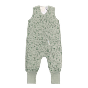 Duvet Merino/Organic Cotton Sleeping Suit - Flax Zealandia Duvet Merino/Organic Cotton Sleeping Suit - Flax Zealandia