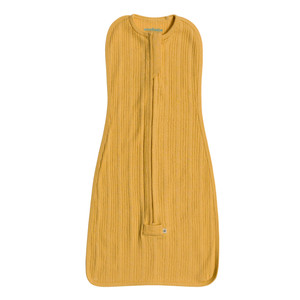 Organic Cotton/Merino Fitted Zip Swaddle - Buttercup Marl