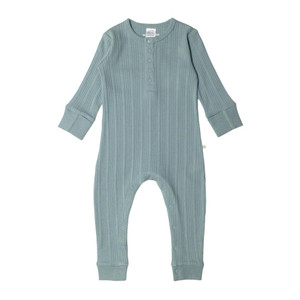 Washed Henley Suit - Tide Marl
