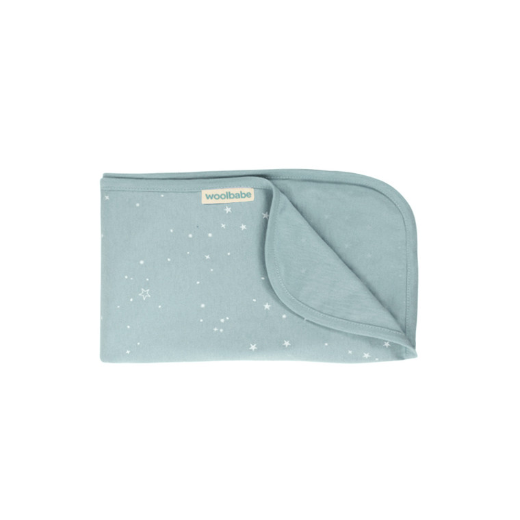 Merino/Organic Cotton Swaddle/Blanket - Tide Stars