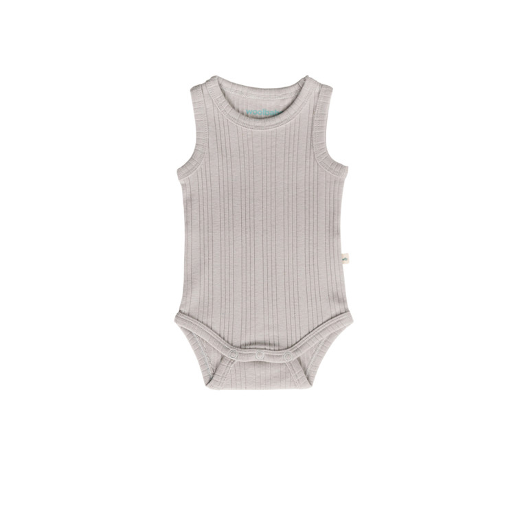 Organic Cotton/Merino Singletsuit - Pebble Marl
