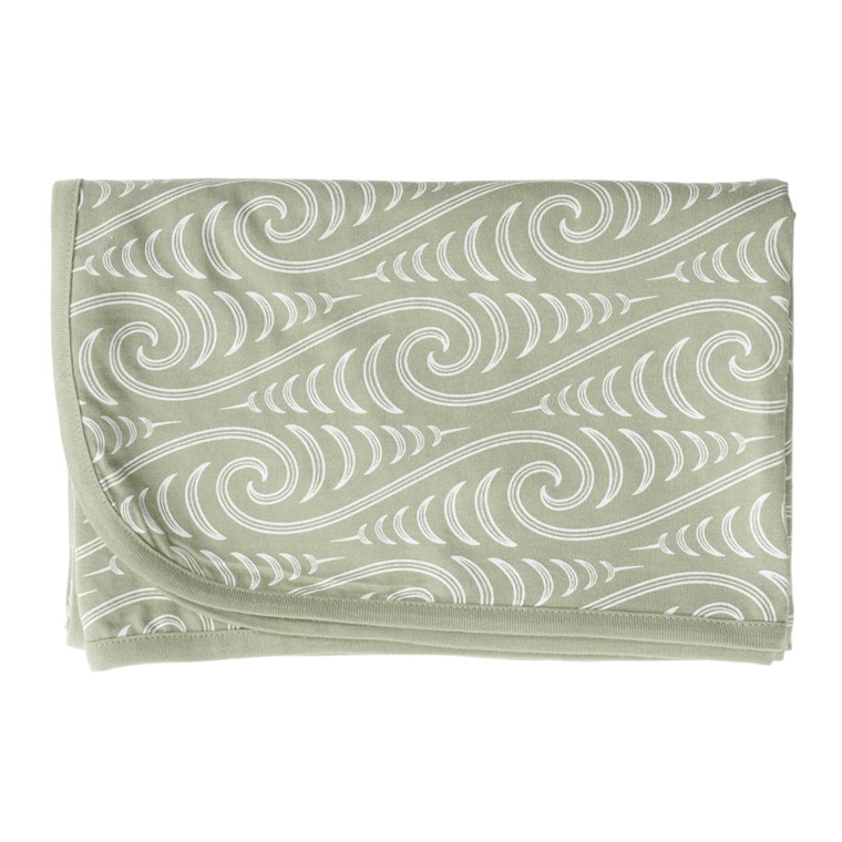 X BO & KO Collab Swaddle Blanket - Flax Ngaru