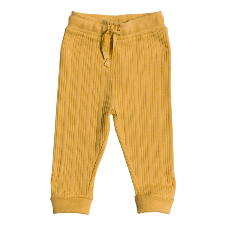 Organic Cotton/Merino Relaxed Pants - Buttercup Marl