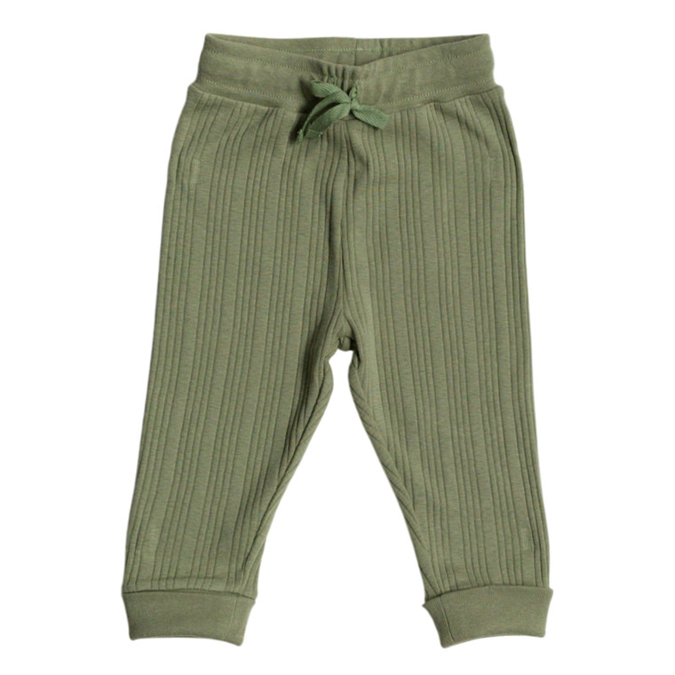 Organic Cotton/Merino Relaxed Pants - Flax Marl