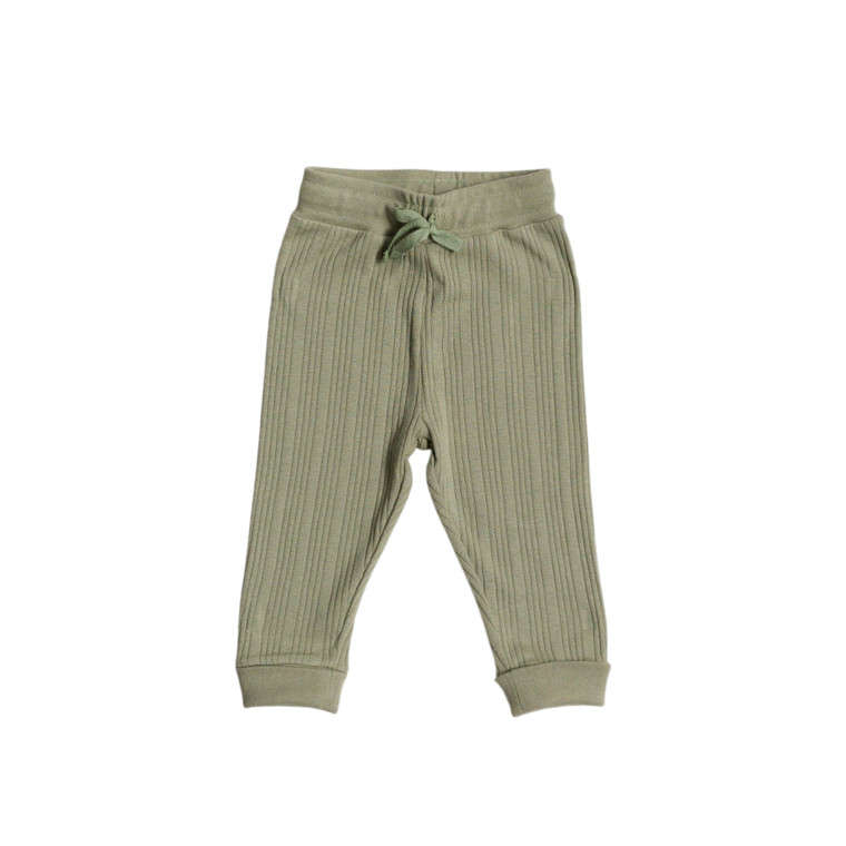 Organic Cotton/Merino Relaxed Pants - Flax Marl