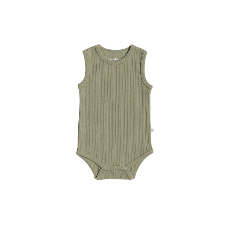 Organic Cotton/Merino Singletsuit - Flax Marl