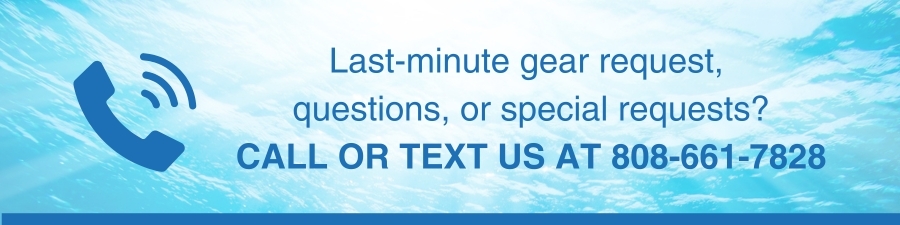 Last-minute beach gear request,  questions, or special requests? Call or text us at 808-661-7828, Maui Beach Gear Rentals