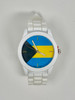 Bahamas Flag Silicone Watch - Black or White