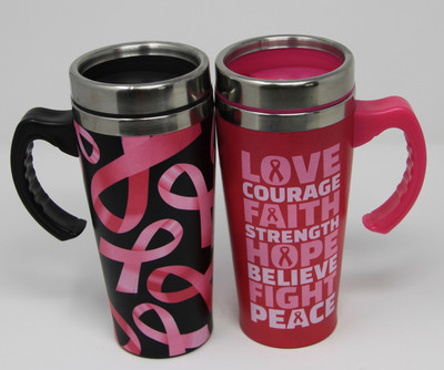 Breast Cancer Awareness - Travel Mug - Assorted