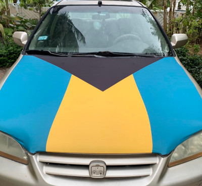 Bahamas Flag Car Hood Cover