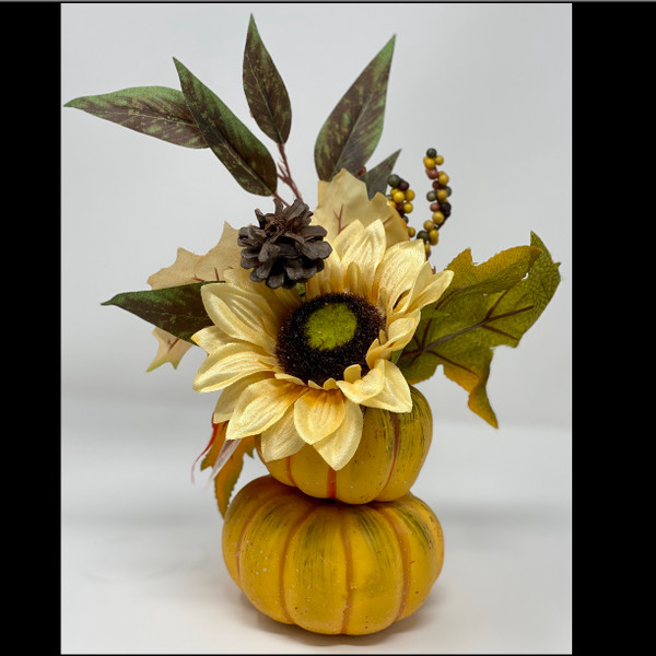 Harvest - Fall Floral Pumpkin Pot