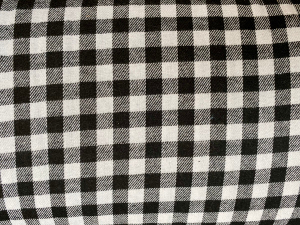 Flannel - Buffalo Plaid - Small - Black & White