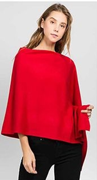 Poncho - Red