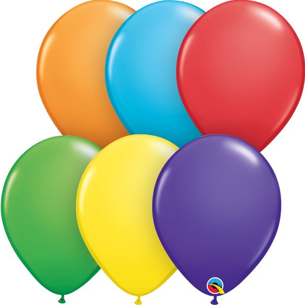 5" Round Latex Balloon - Solid Colours