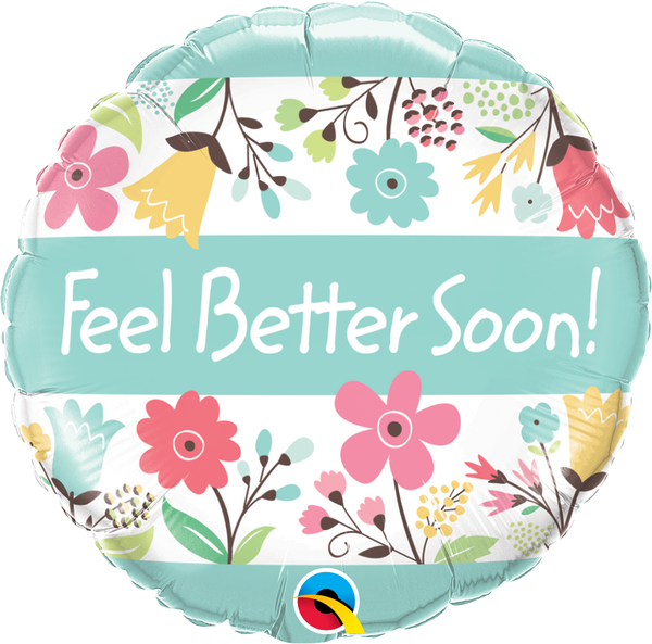 18" Round Feel Better Soon! Floral