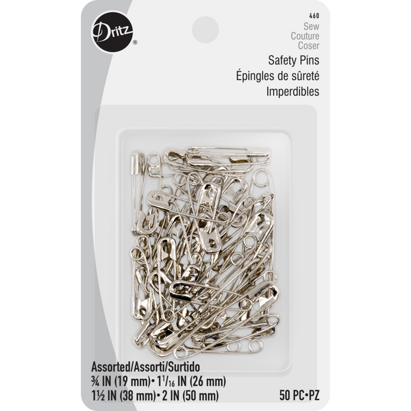 Safety Pins - Assorted Sizes - 50ct