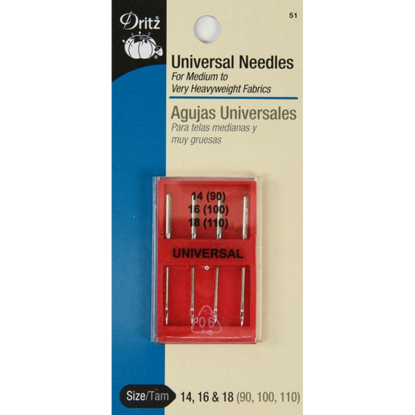 Universal Machine Needles - Sz 14,16,18