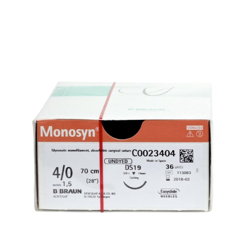 Sutura quirúrgica MONOSYN® 4/0 70 cm DS19