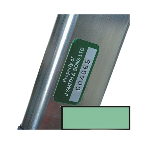 Etiqueta de Identificación Verde sin Grabado para Contenedores de Esterilización 50 × 18 mm