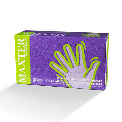 Guantes de látex con polvo (100 uds.)