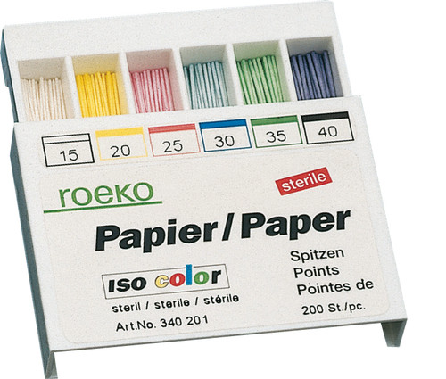 Puntas de papel ISO Color 200un