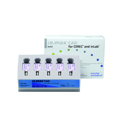 Bloques IPS e.max CAD CEREC/inLAB HT (5 uds.)