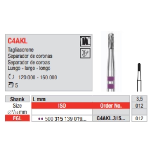 Fresa Carburo 012 C4AKL