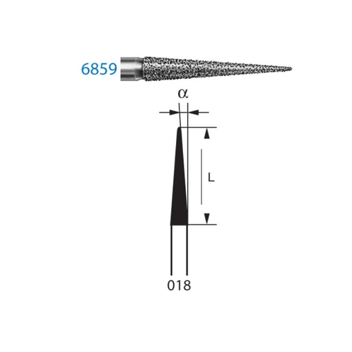 Fresa Instrumento Diamante Grueso 6859.014.FG(6) BUSCH
