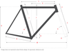 All City Space Horse Flat Bar microSHIFT Bike - Moon Powder Sizing and Geometry