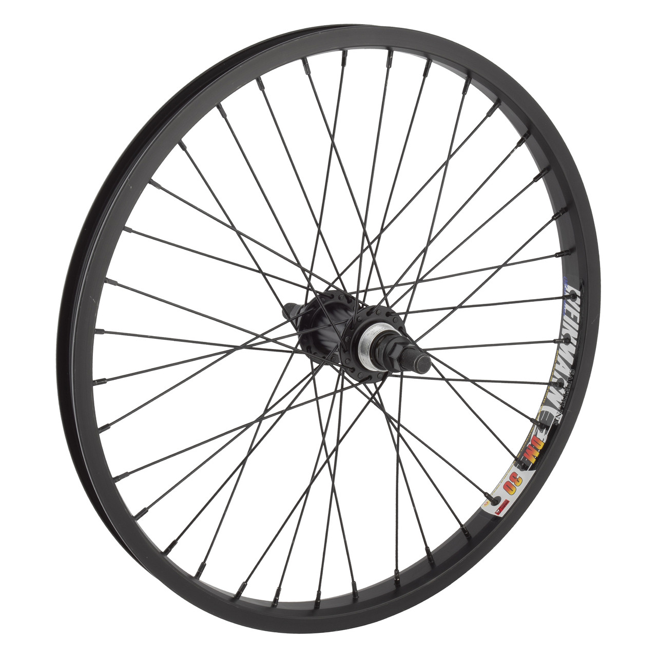 SHADOW SYMBOL RHD REAR CASSETTE HUB 36H BLACK - SC BICYCLES