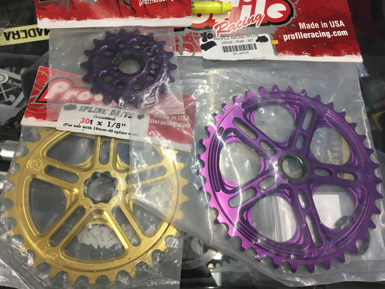 パーツ profile racing blackjack sprocket 30t Profile Racing Blackjack Sprocket (Black) (30T) - Dan's Comp