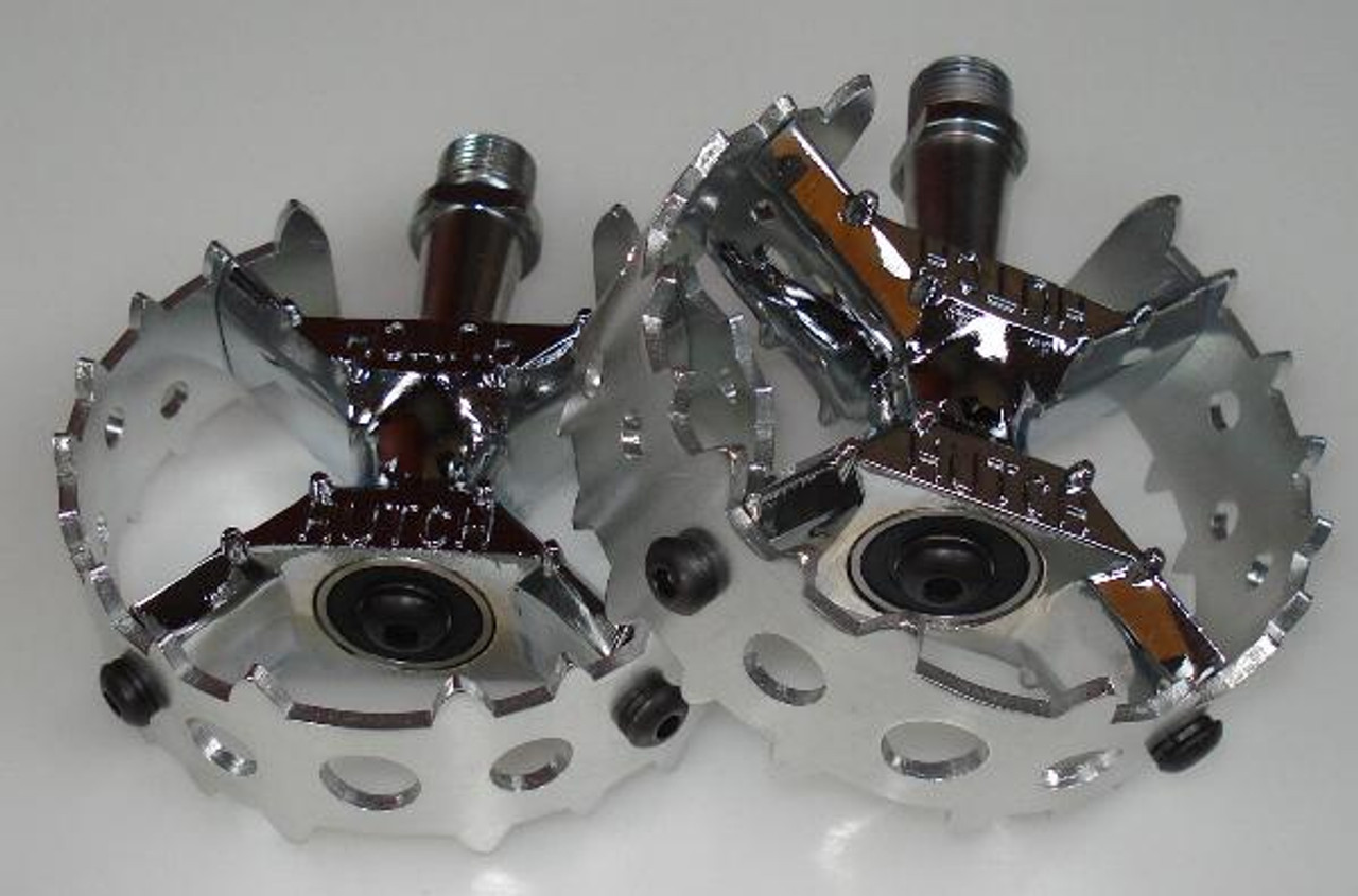 chrome bmx pedals