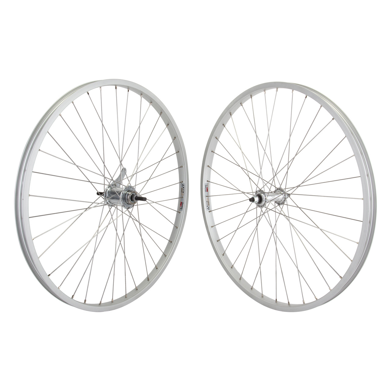 ピスト 競輪 700C 前後ホイール 車輪 AREXRIMS　シルバー　新品 Alex Coaster Brake Wheelset 26