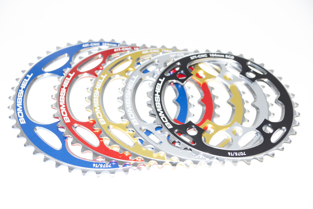 Bombshell BMX Chainring 4 bolt CNC 7075