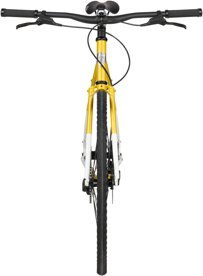 All City Super Professional Single Speed Flat Bar Bike - Lemon Dab